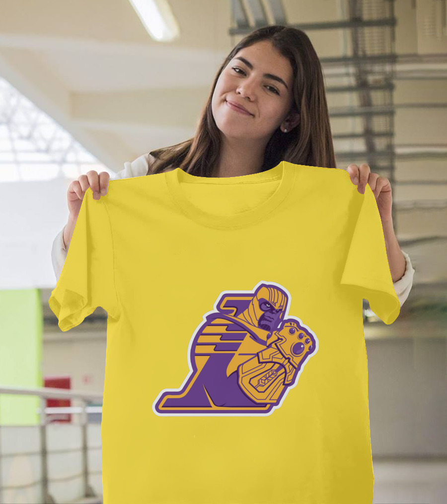 LA Lakers Thanos Infinity Gauntlet Mashup T-Shirt
