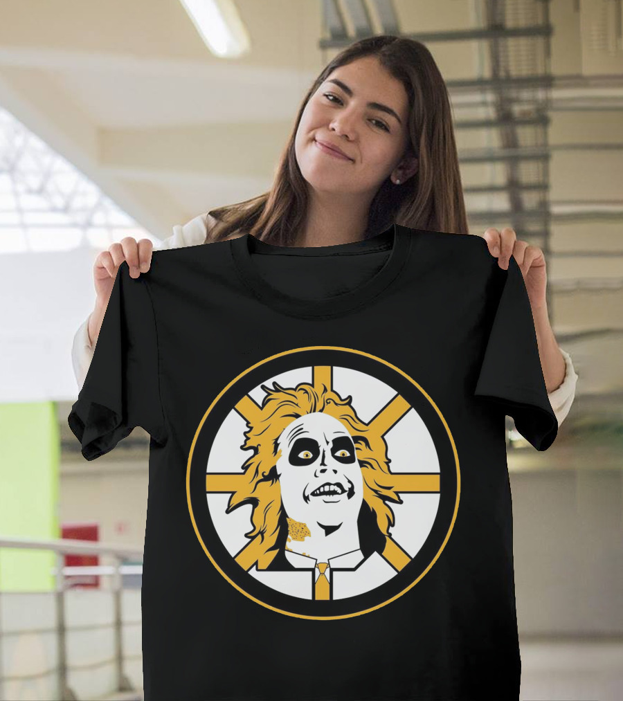 Boston Bruins Beetlejuice Horror NHL T-Shirt