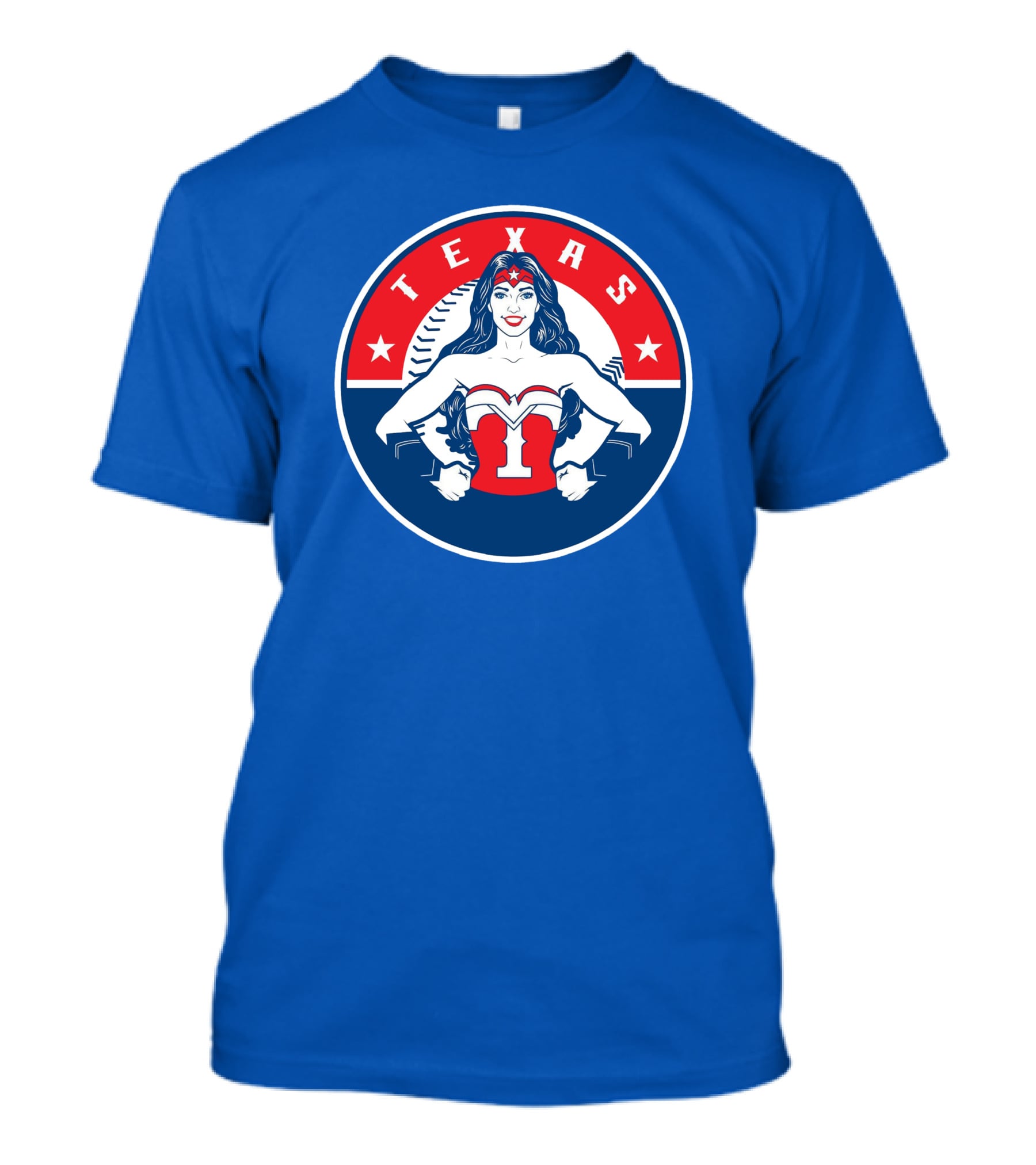 Texas Wonder Woman Baseball Icon T-Shirt