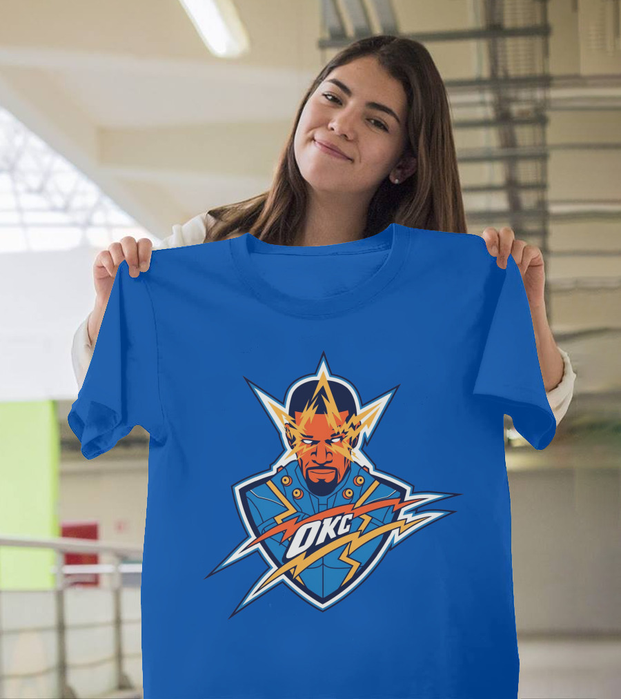OKC Electro NBA Thunder Inspired T-Shirt