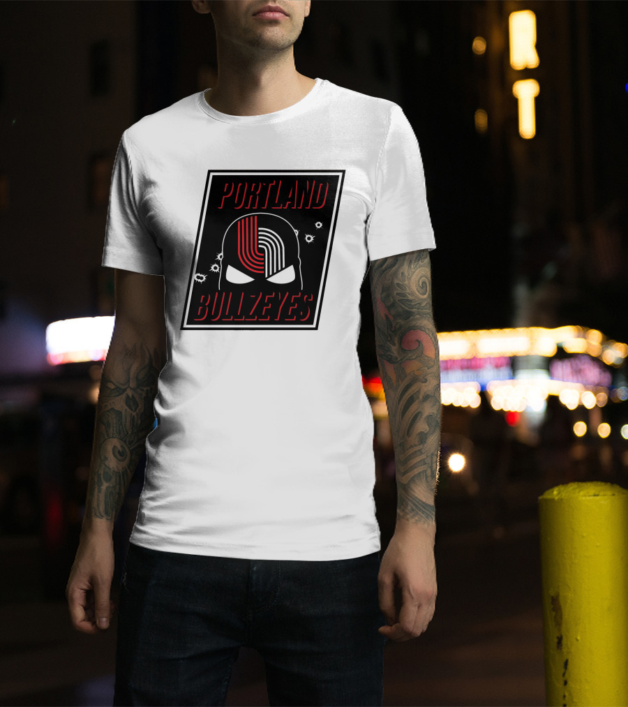 Portland Trail Bullzeyes NBA Basketball Emblem T-Shirt