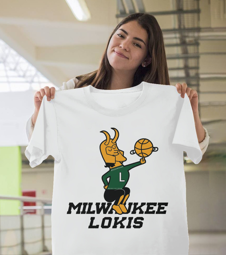 Milwaukee Lokis NBA Basketball Crossover Concept T-Shirt