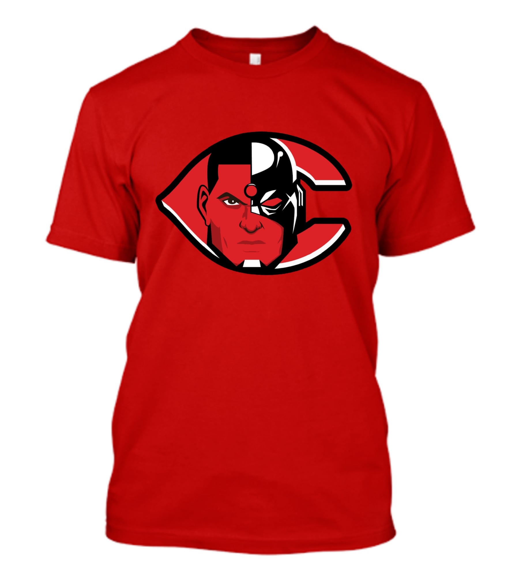Cincinnati Cyborgs MLB Logo Face T-Shirt