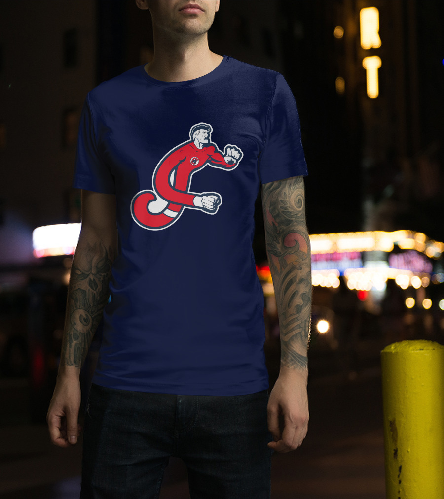 Cleveland Mr. Fantastics MLB Stretching Superhero T-Shirt