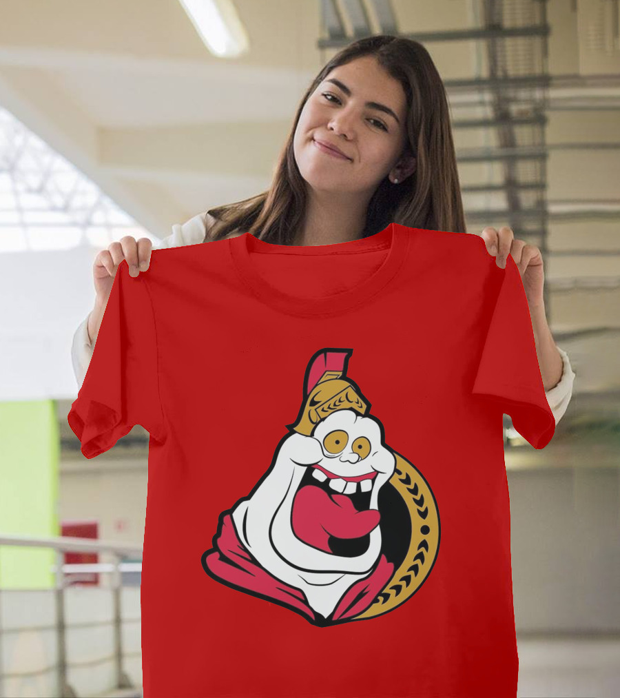Ottawa Slimers Ghost Glowing Roman Hockey T-Shirt
