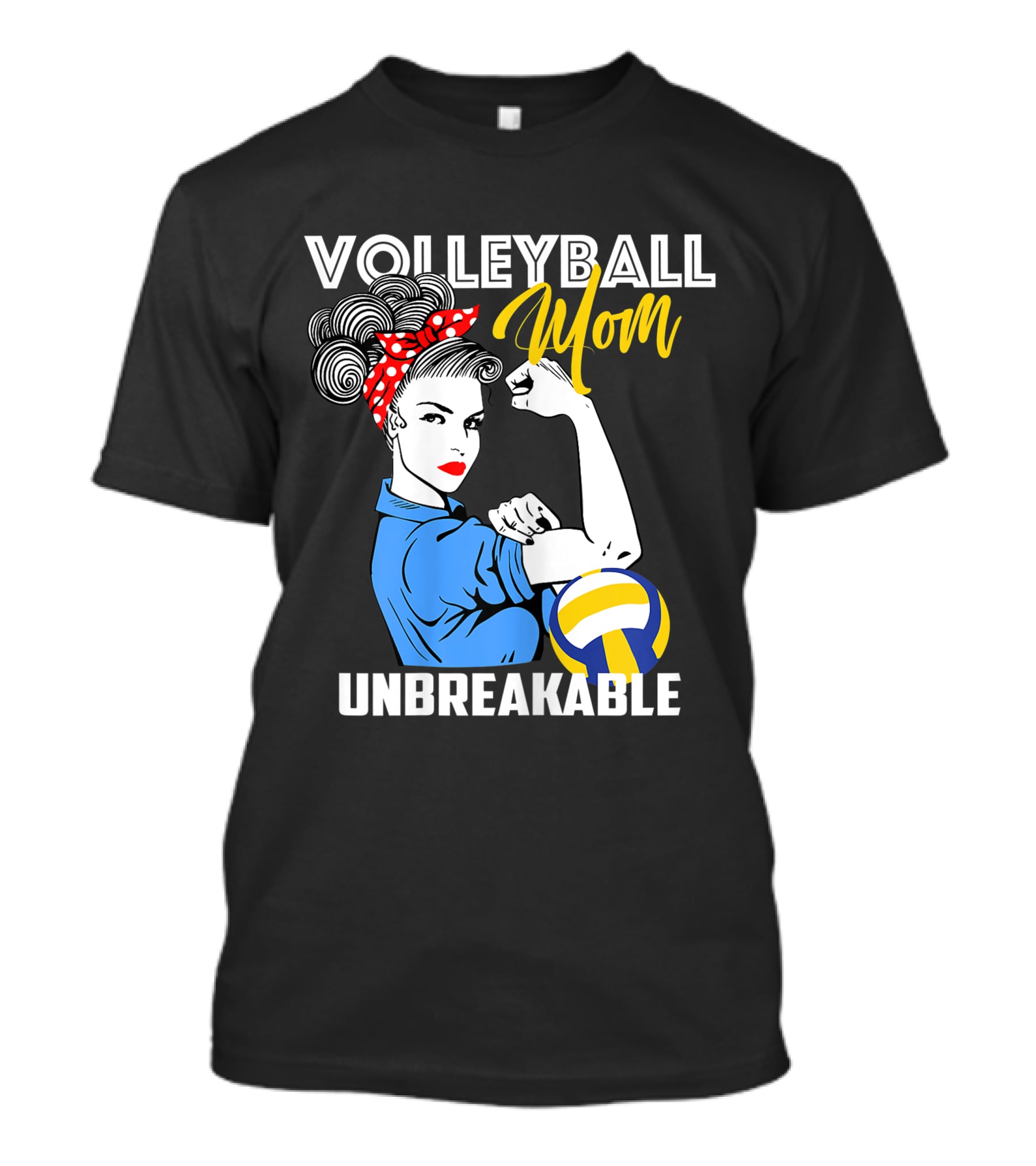 Volleyball Mom Unbreakable Strong Femininity Empowerment Iconic T-Shirt
