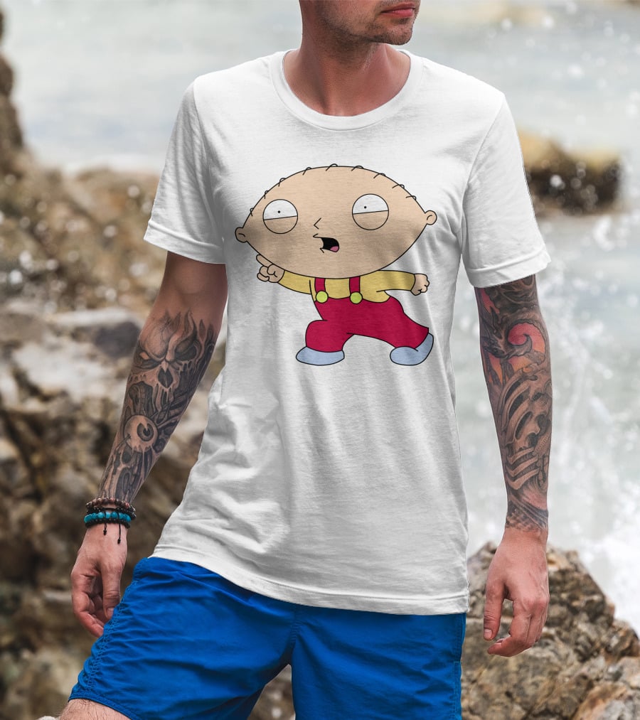 Stewie Griffin Angry Pose Family Guy Character T-Shirt