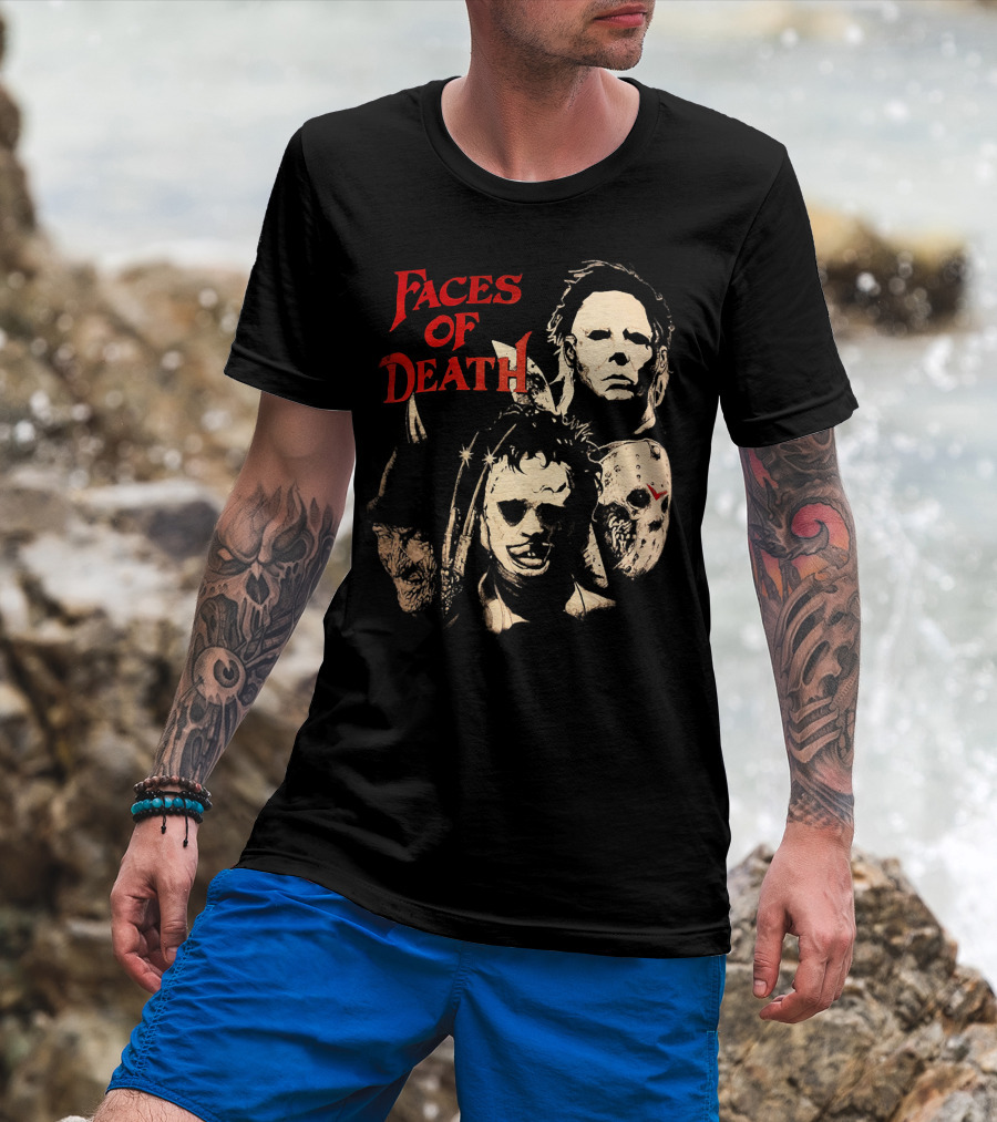 Faces Of Death Michael Myers Horror Icons T-Shirt