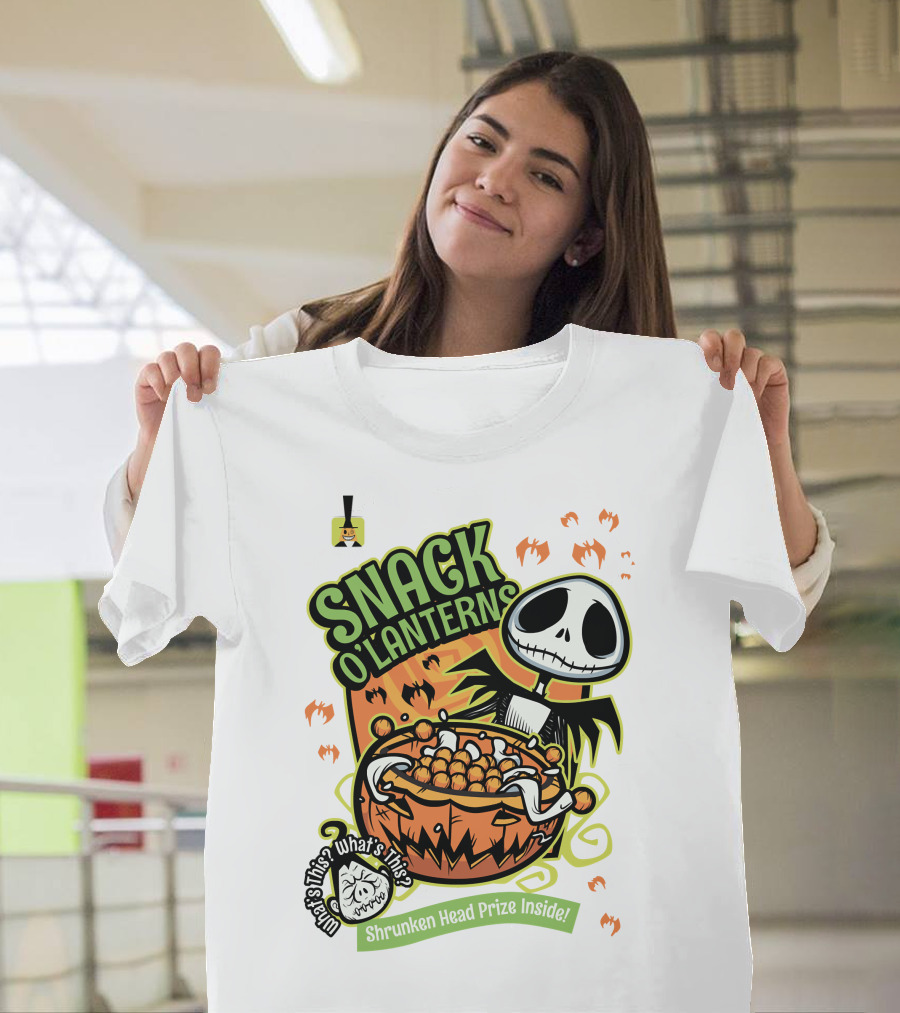 Snack O'Lanterns What's This Shrunken Head Prize Inside T-Shirt