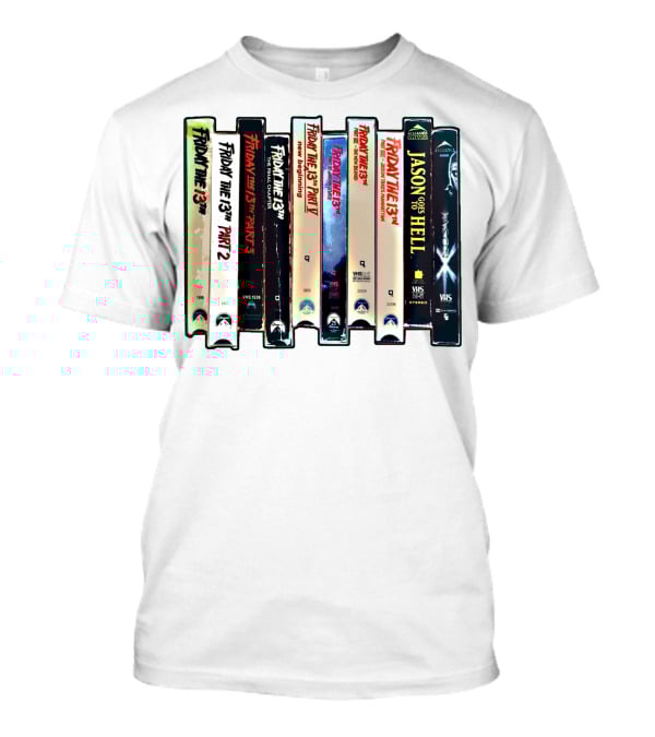 Friday The 13th VHS Collection Part 1-9 Jason Goes To Hell T-Shirt
