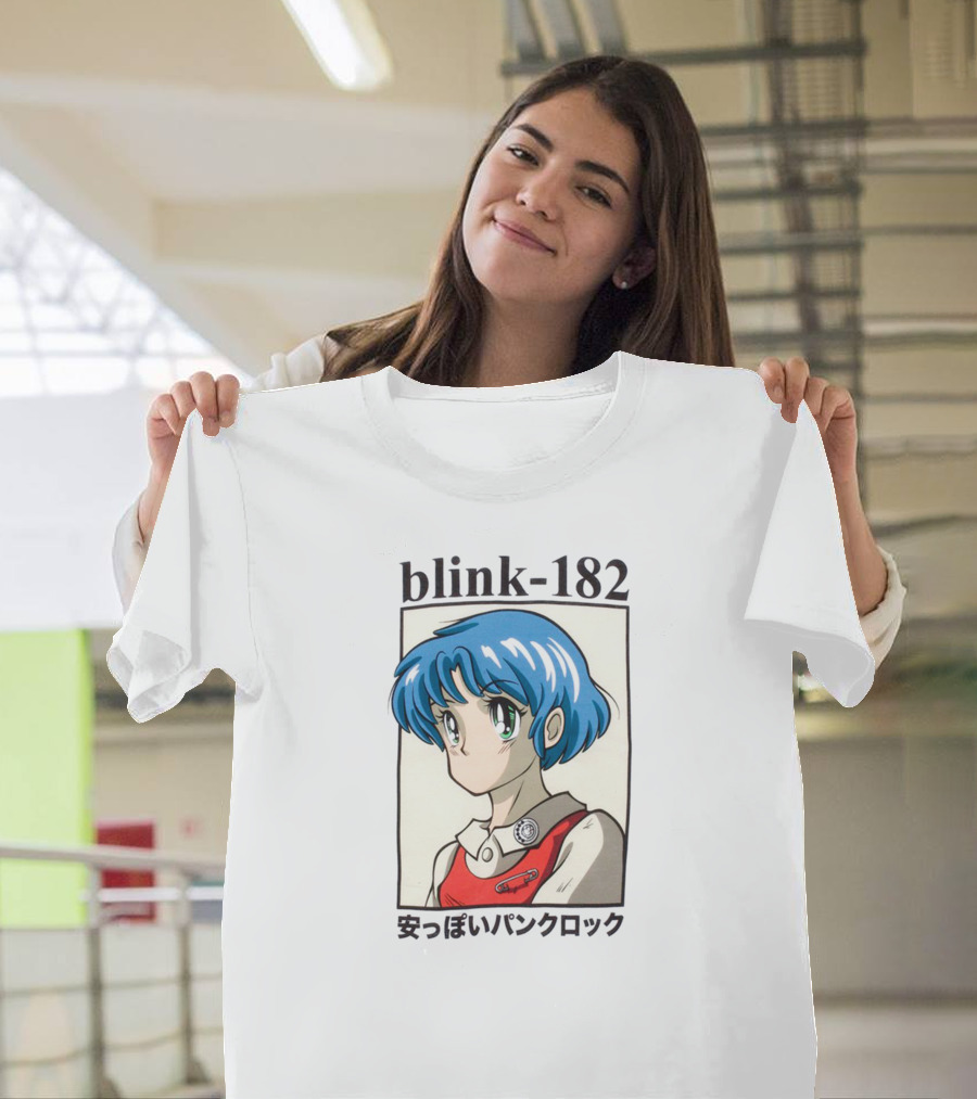 Blink 182 Anime Style Art Punk Rock Kanji T-Shirt