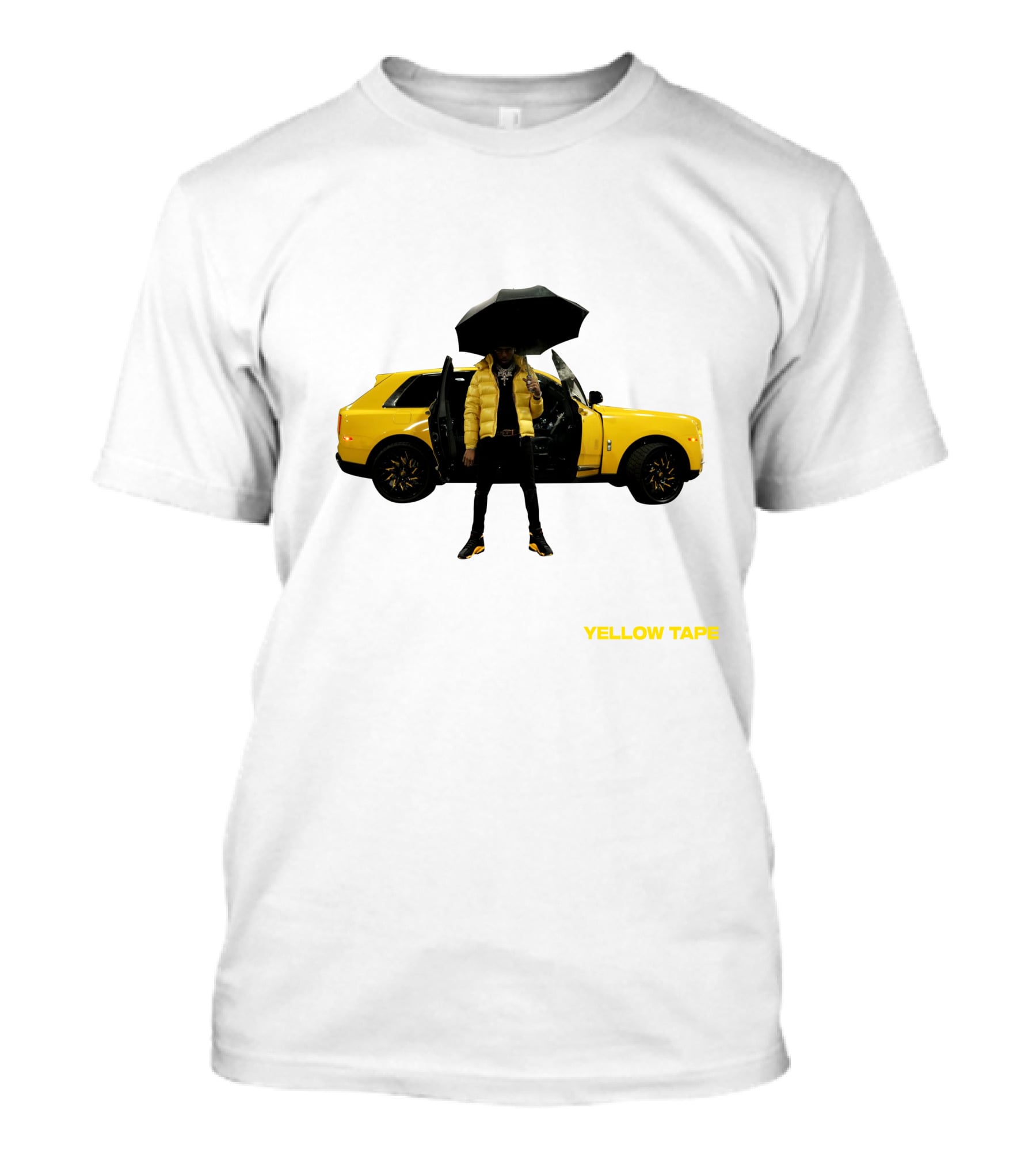 Key Glock Yellow Tape Car Umbrella T-Shirt