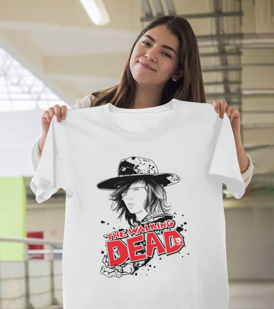 The Walking Dead Character Art Black Hat T-Shirt