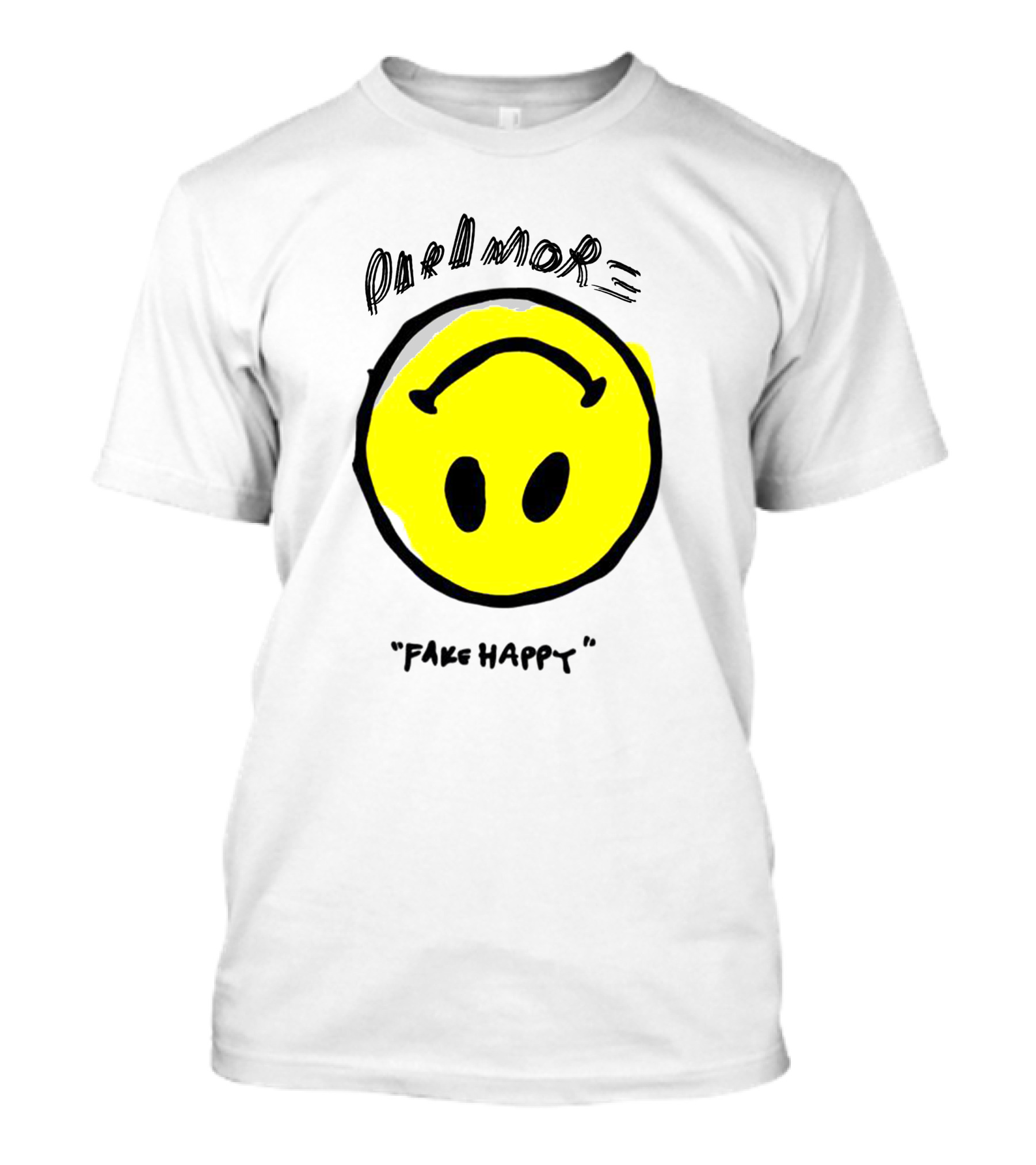 Paramore Fake Happy Smiley T-Shirt