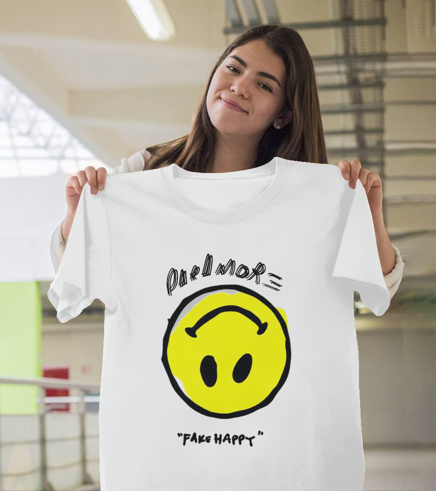 Paramore Fake Happy Smiley T-Shirt