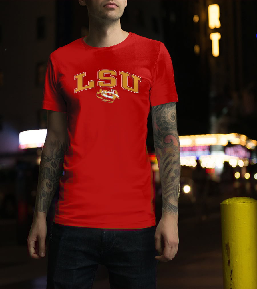 LSU Tigers Eye Emblem T-Shirt