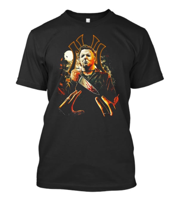 NY Yankee Michael Myers Halloween T-Shirt