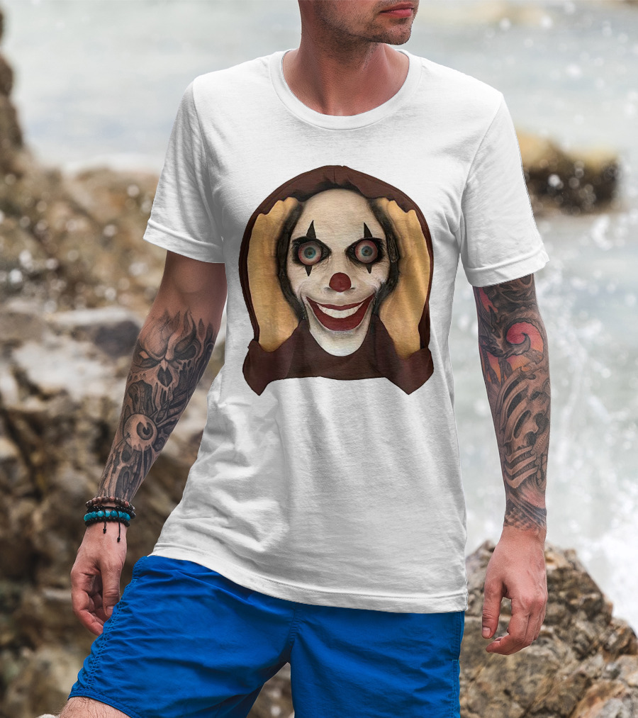 Spooky Clown IT Horror Mask T-Shirt