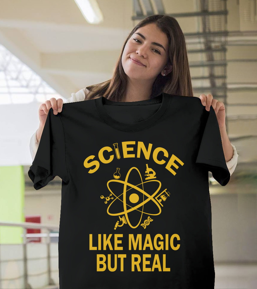 Science Like Magic But Real Atomic Microscope Elements T-Shirt