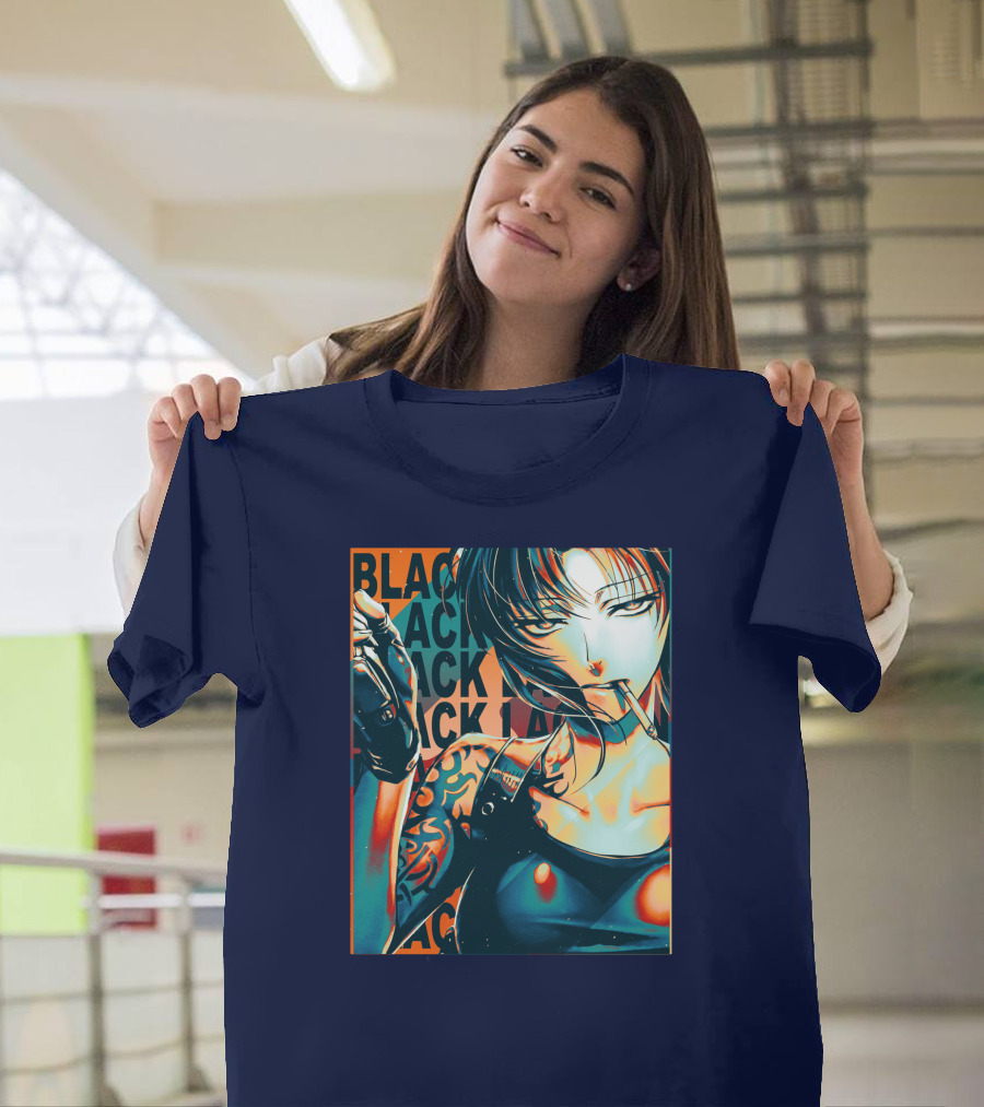 Black Lagoon Pop Anime Style Revy T-Shirt