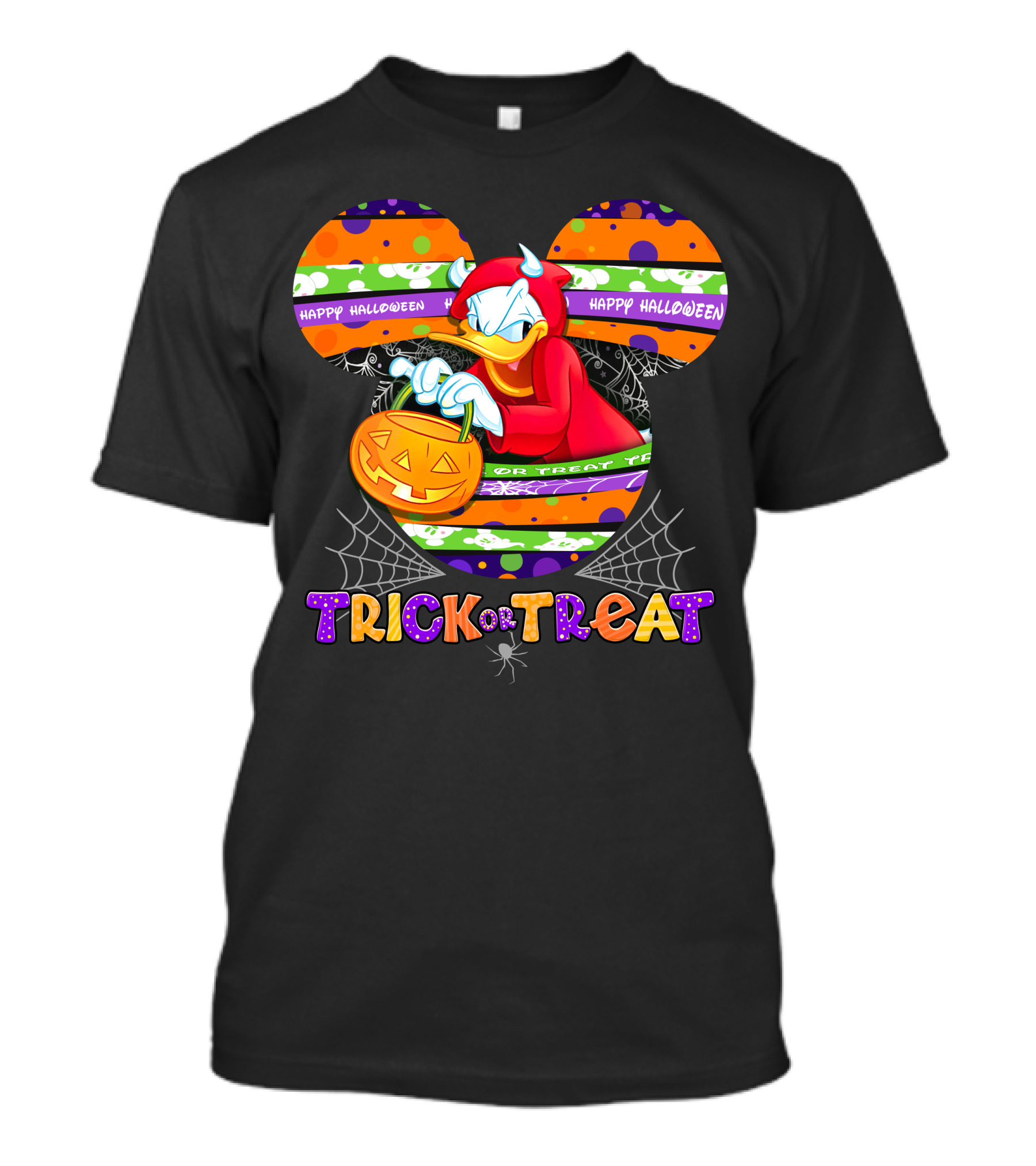 Happy Halloween Trick Or Treat Donald Duck T-Shirt