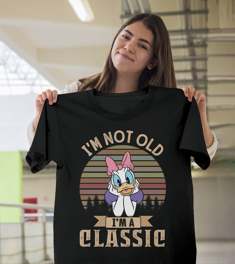 I'm Not Old I'm A Classic Daisy Duck Vintage Retro Style T-Shirt