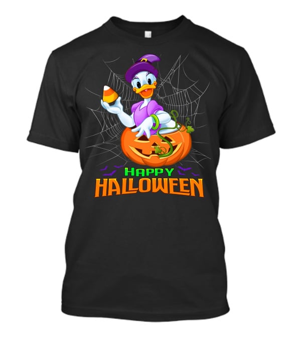 Happy Halloween Daisy Duck Halloween Pumpkin Costume Candy Corn T-Shirt