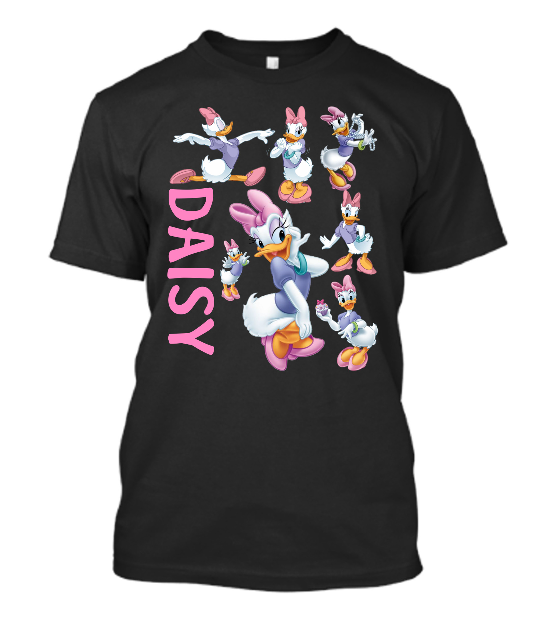 Daisy Duck Colorful Character Poses Collection T-Shirt
