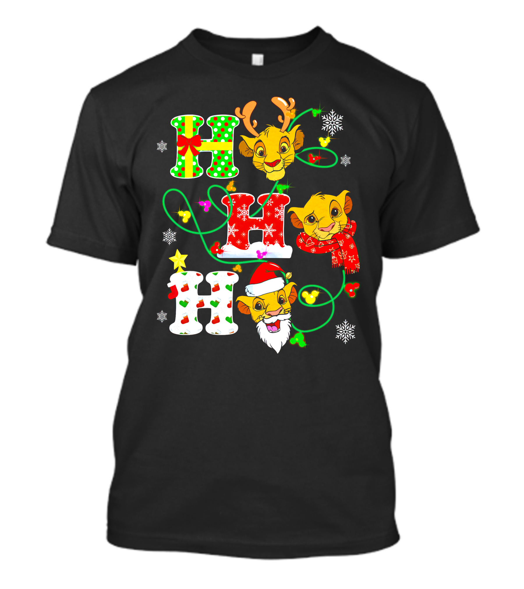 Ho Ho Ho Simba Christmas Holiday Magic T-Shirt