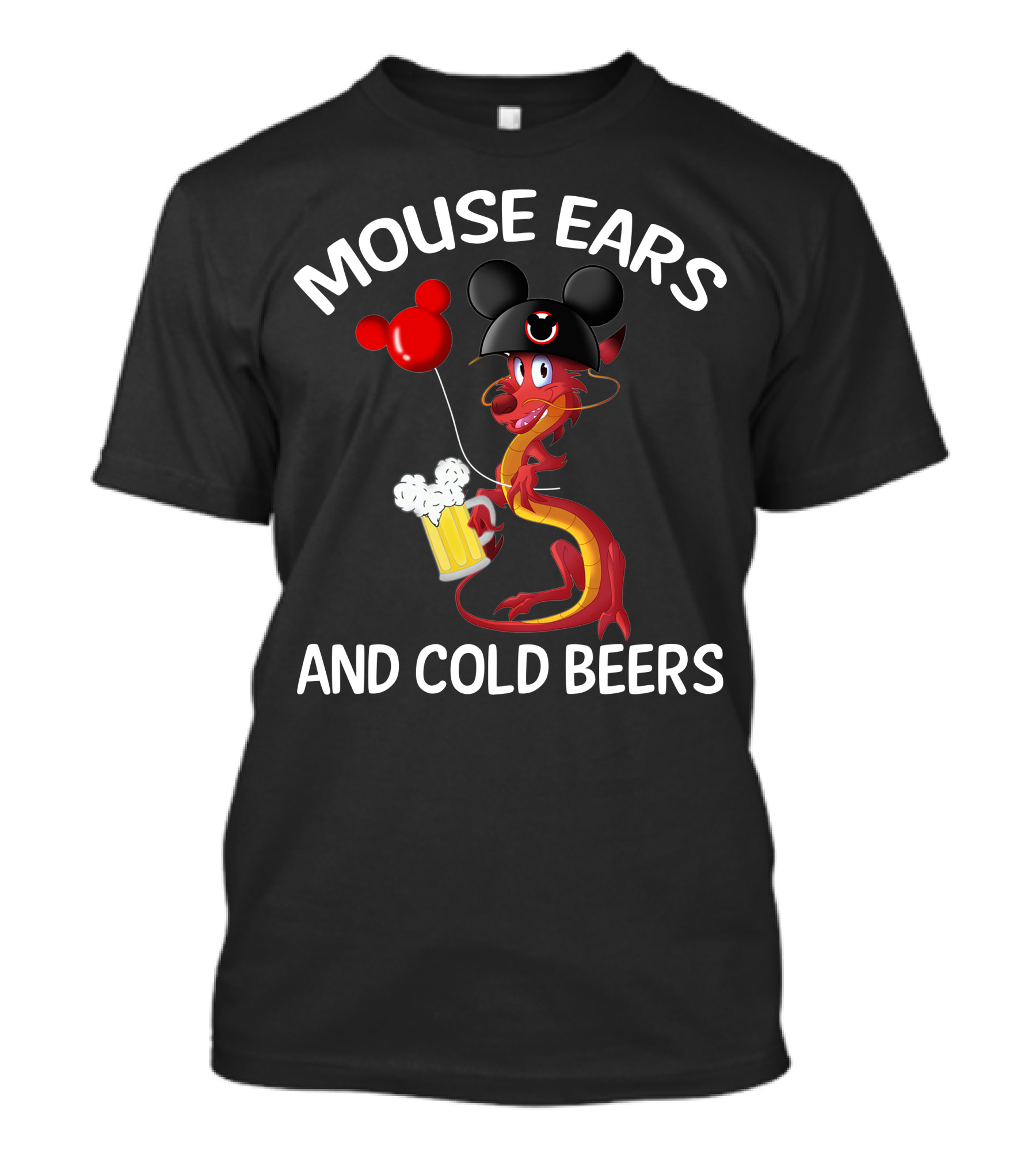 Mushu Mouse Ears And Cold Beers T-Shirt