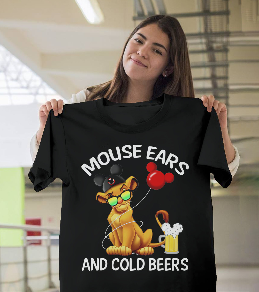Mouse Ears And Cold Beers Simba Balloon T-Shirt