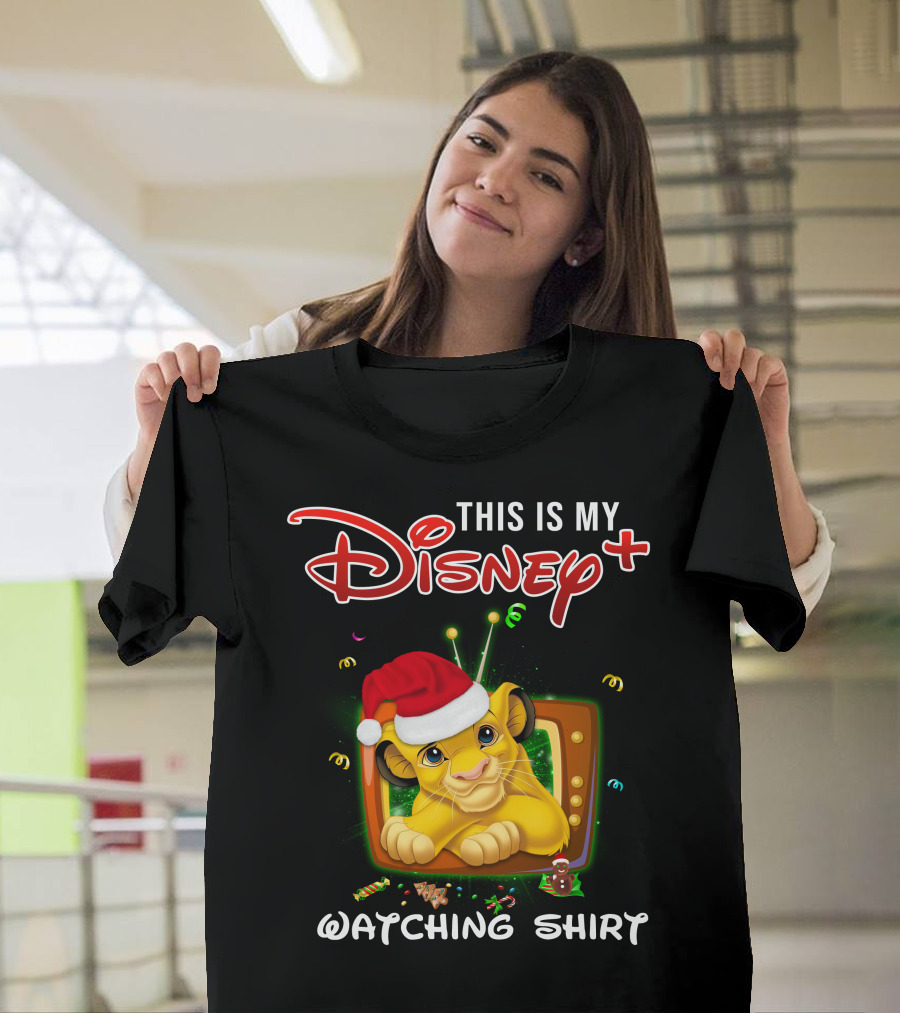 This Is My Disney+ Watching Shirt Simba Christmas T-Shirt