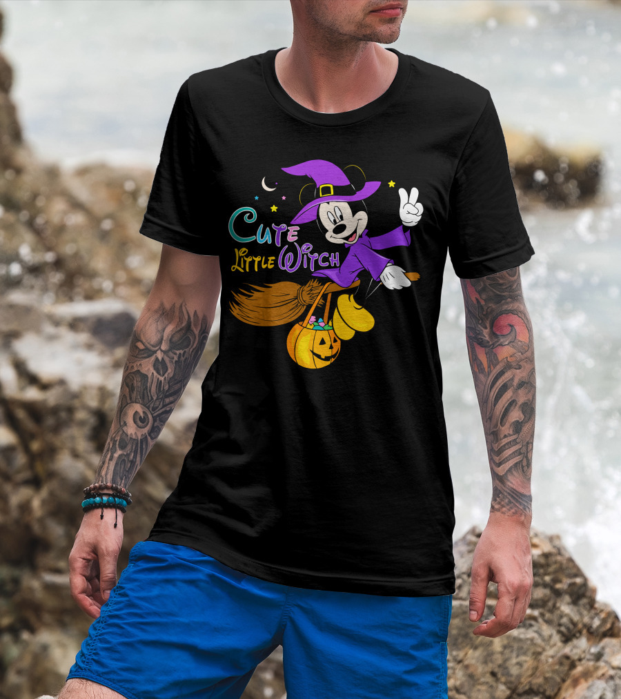 Cute Little Witch Halloween T-Shirt