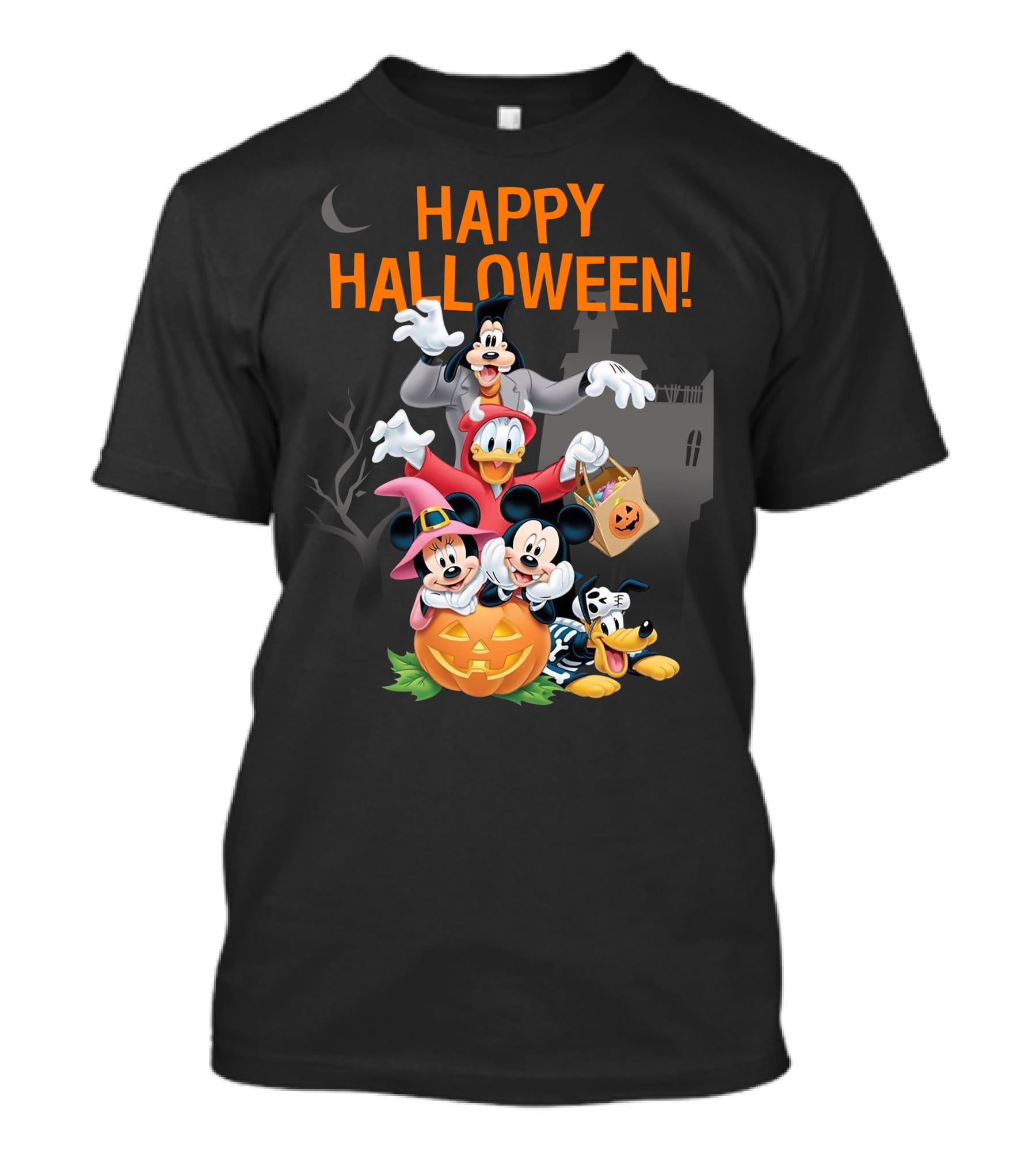 Happy Halloween 28 Mickey Donald Goofy Minnie Pluto T-Shirt