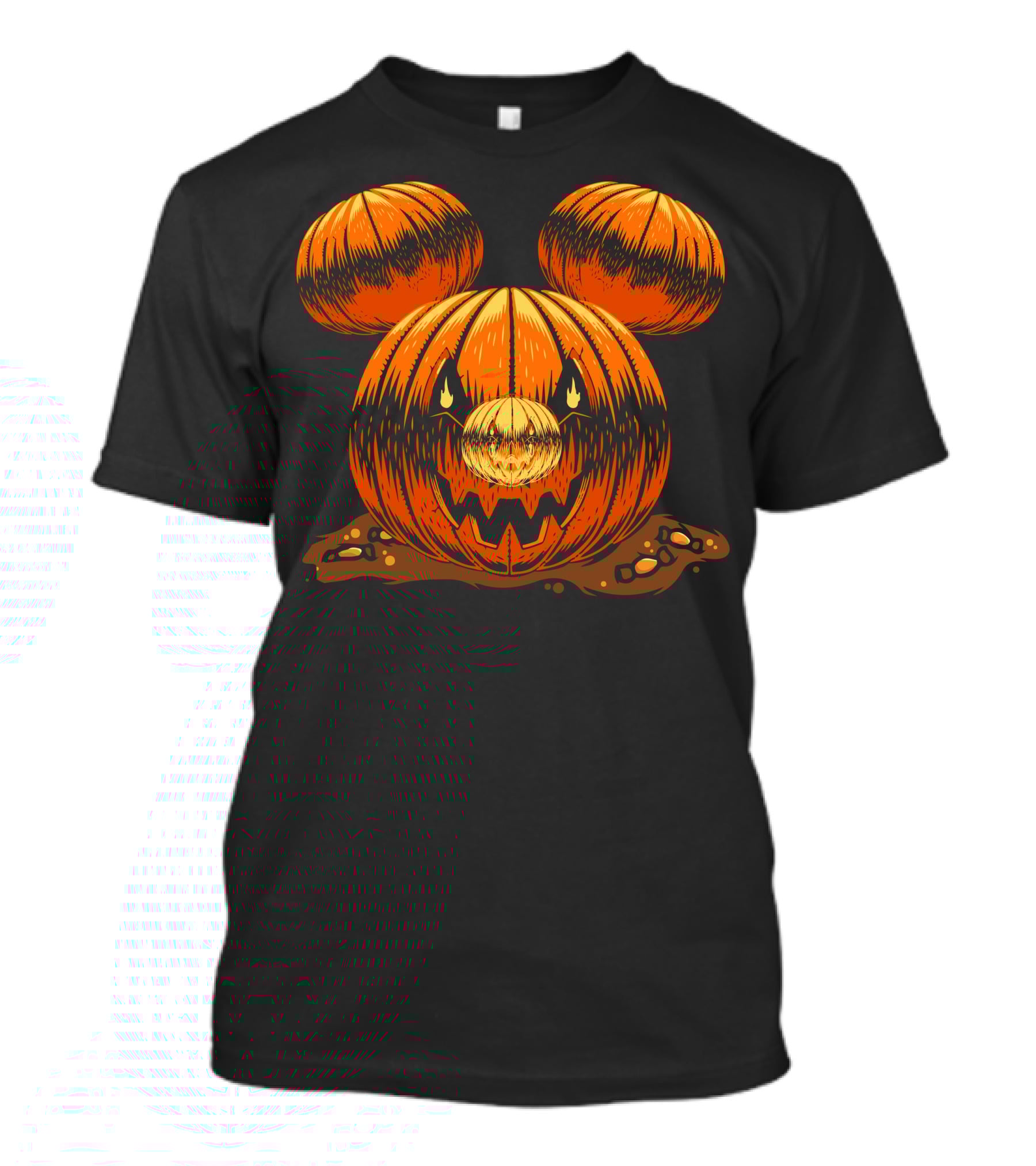 Halloween 76 Pumpkin Mouse Ears Jack-O'-Lantern T-Shirt