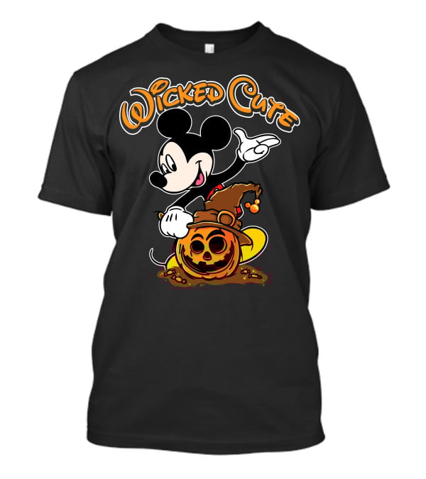 Wicked Cute Halloween 91 Pumpkin Mickey T-Shirt