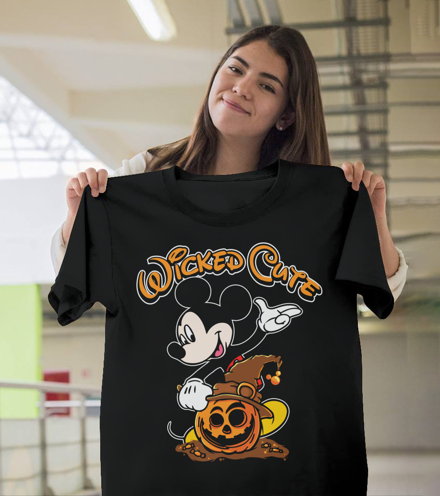 Wicked Cute Halloween 91 Pumpkin Mickey T-Shirt