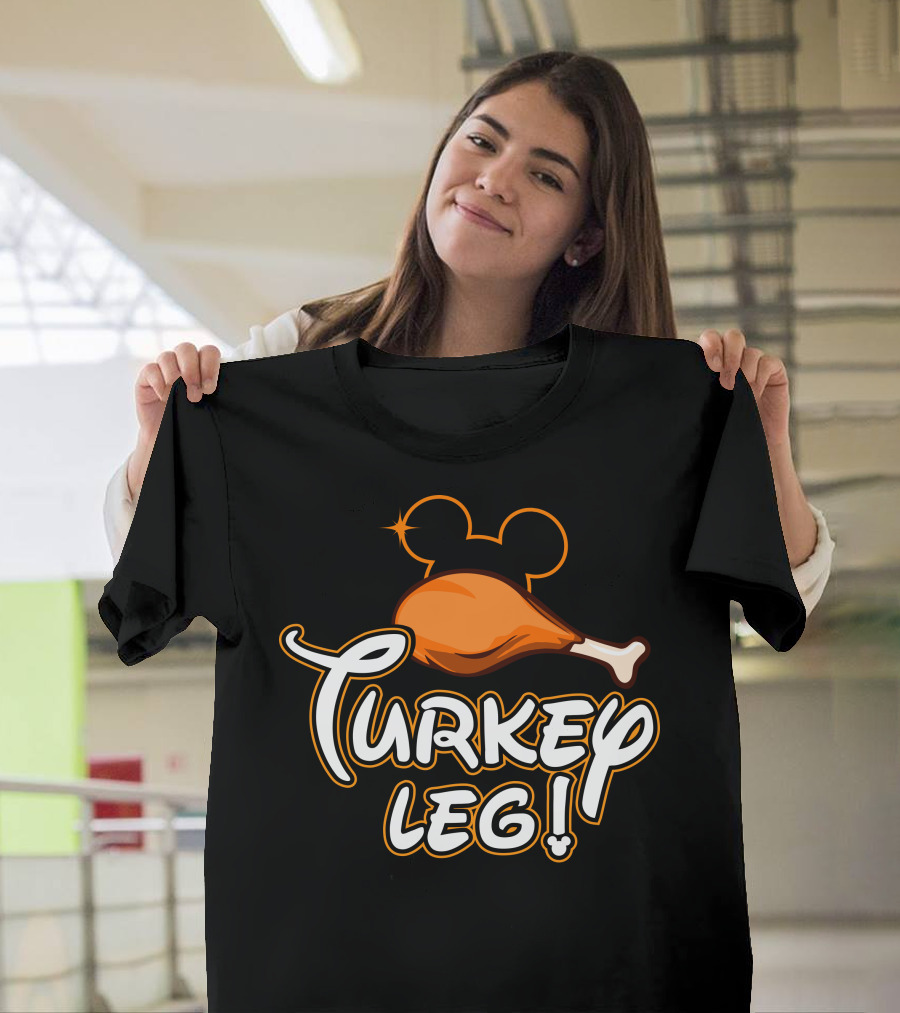 Turkey Leg Thanksgiving 29 Mickey Mouse Ears T-Shirt