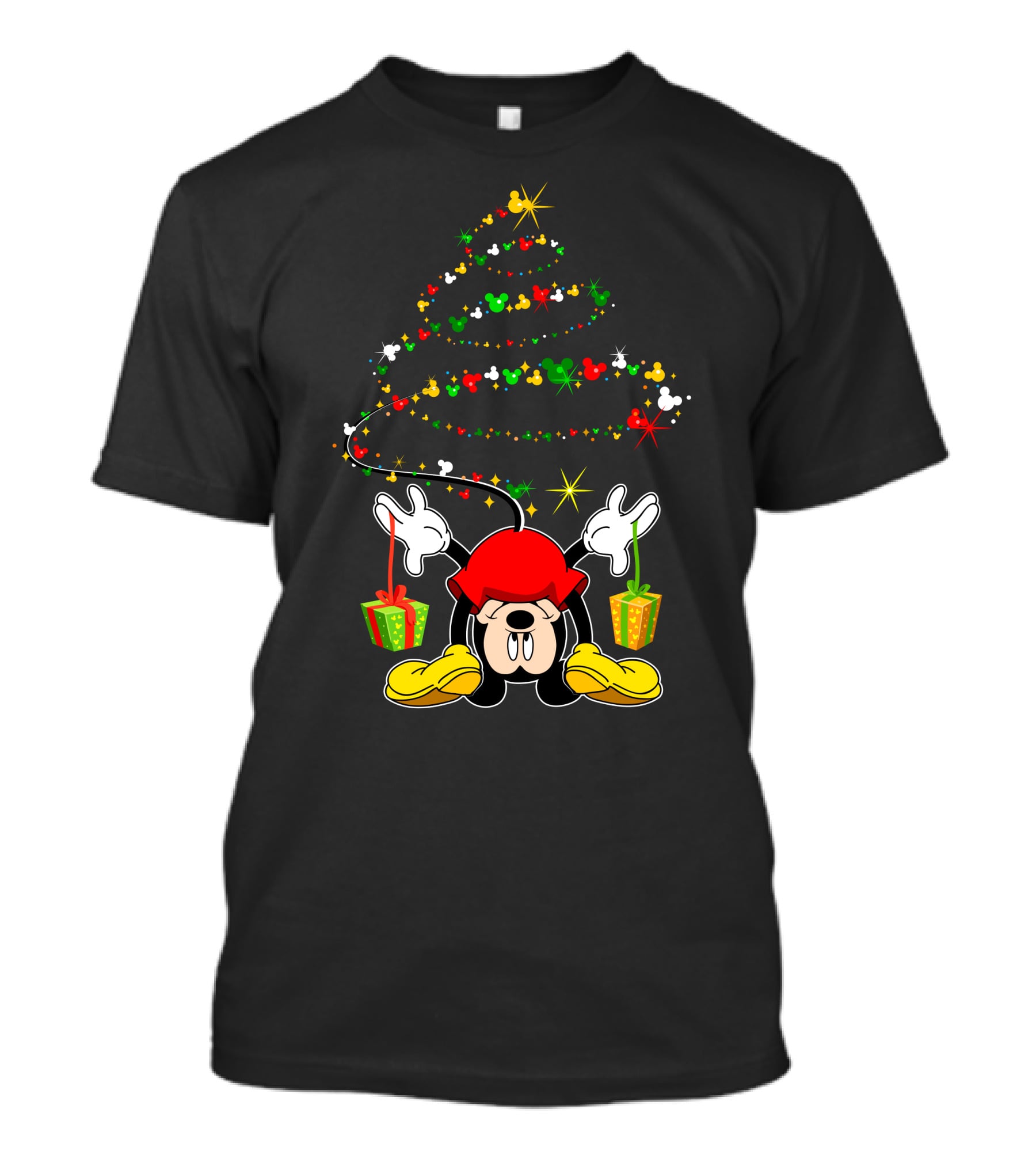 Merry Christmas 102 Holiday Cartoon Character Festive Tree T-Shirt