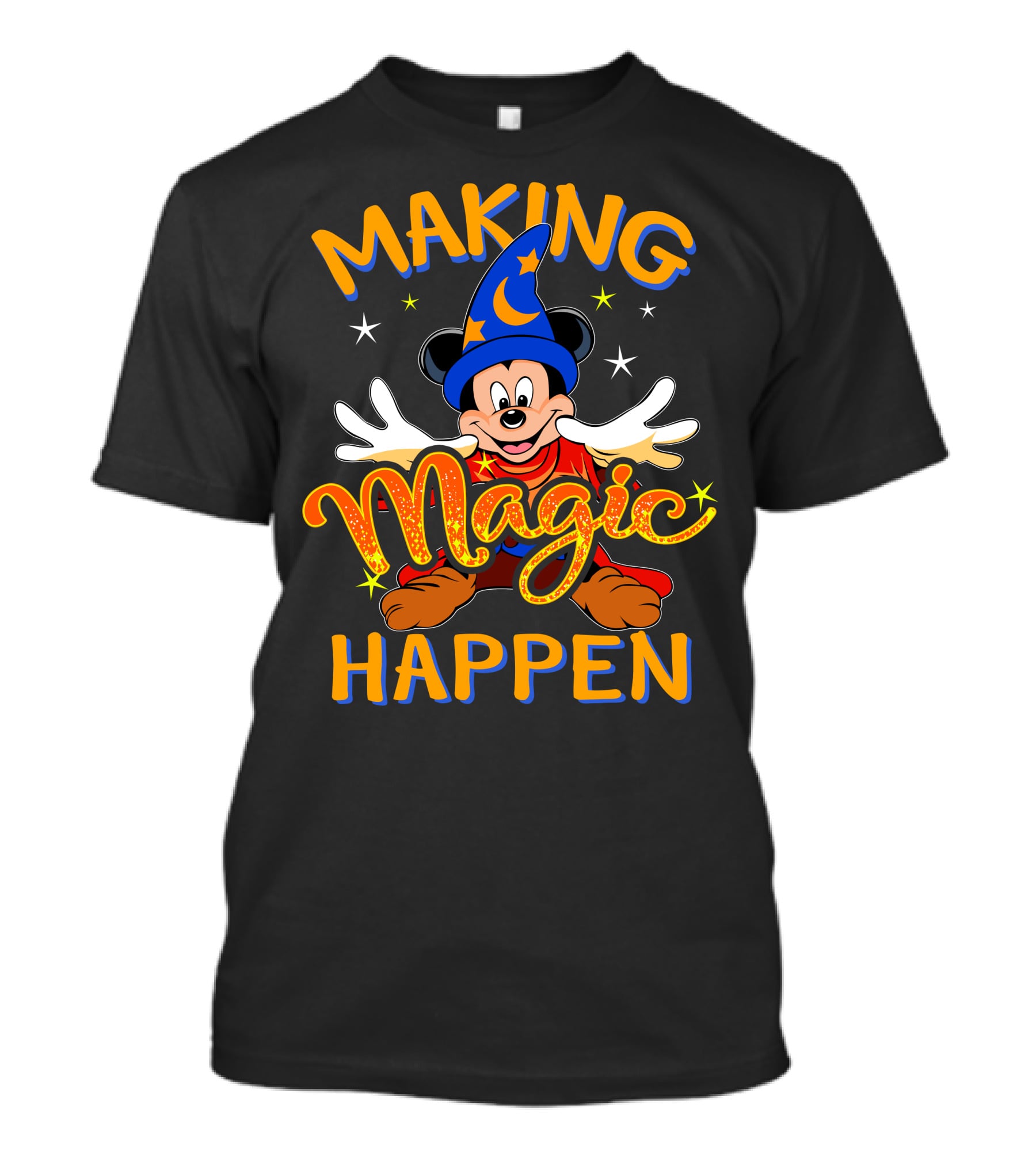 Making Magic Happen Sorcerer Mickey Disney T-Shirt