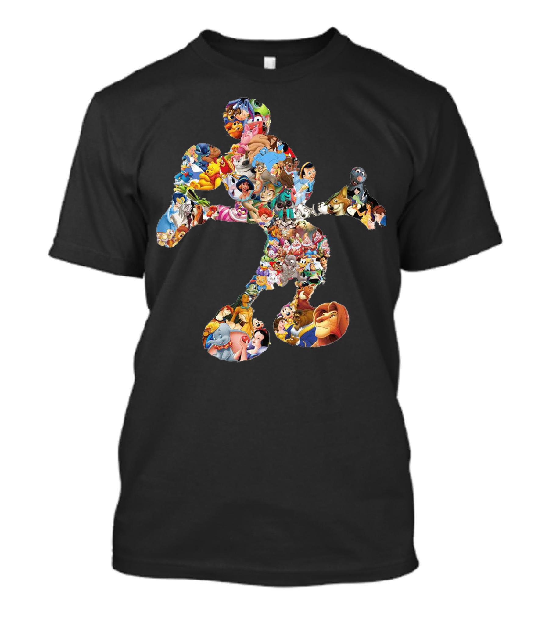 Disney Character Collage Mickey Mouse T-Shirt