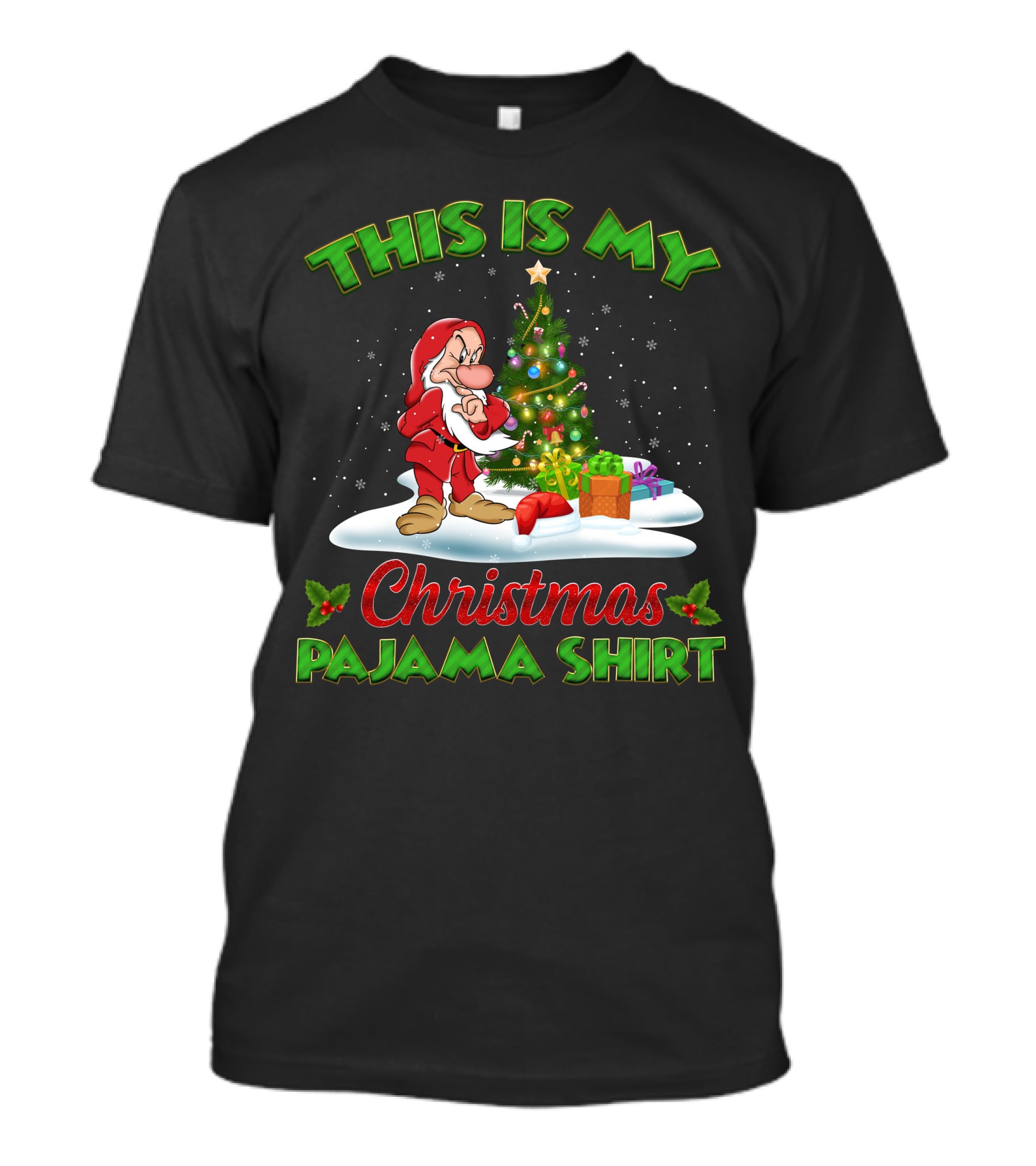 This Is My Grumpy Christmas Pajama T-Shirt
