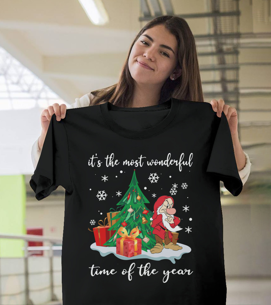 It's The Most Wonderful Time Of The Year Grumpy Christmas Snow White T-Shirt