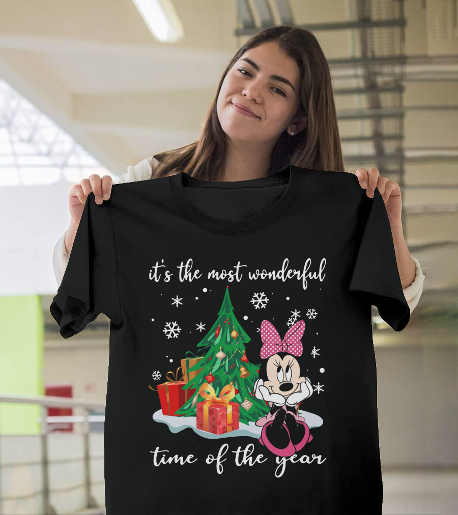 It's The Most Wonderful Time Of The Year Minnie Christmas Tree T-Shirt
