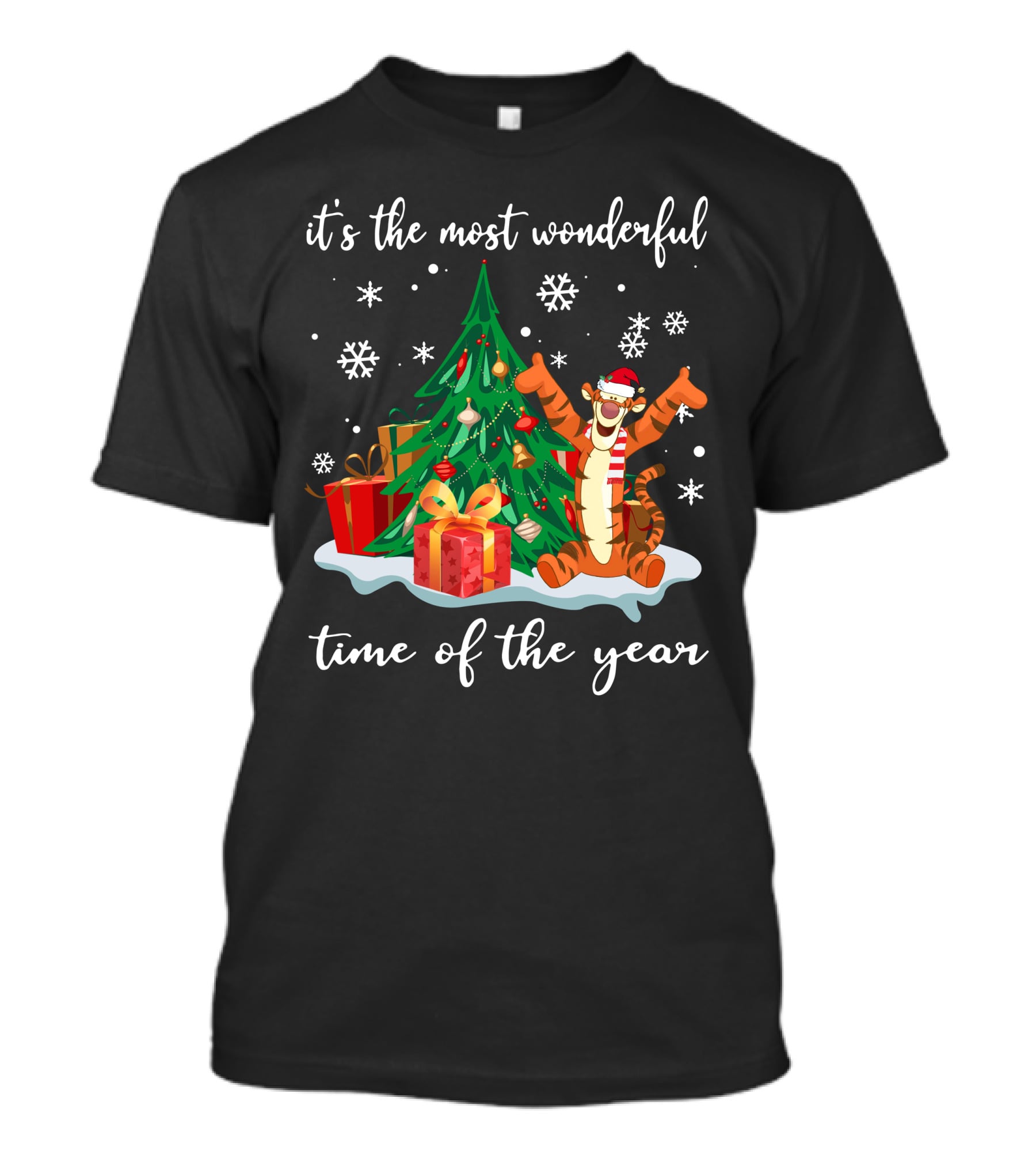 It's The Most Wonderful Time Of The Year Tigger Christmas Tree Celebration T-Shirt