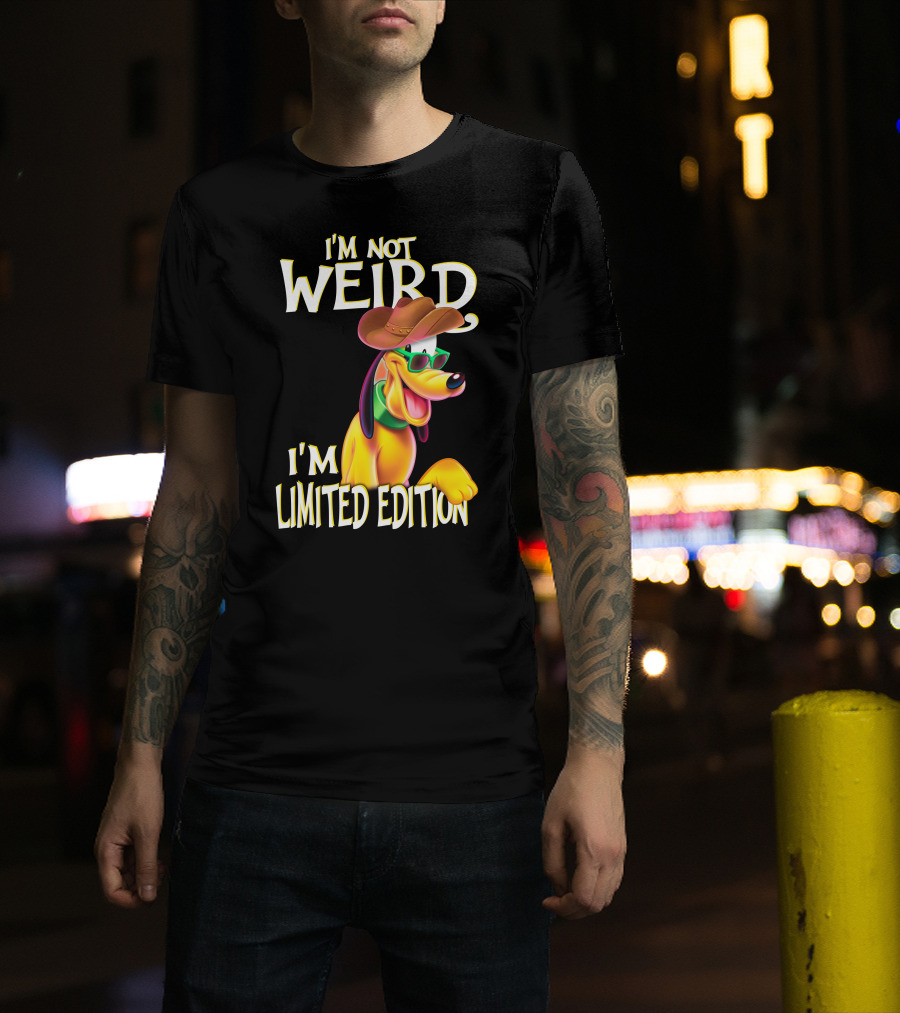 I'm Not Weird I'm Pluto Cowboy Hat Sunglasses T-Shirt