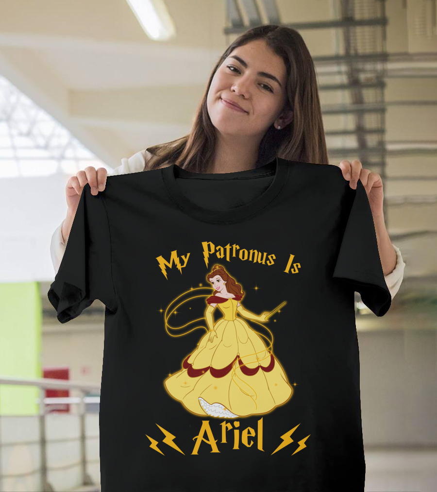 My Patronus Is Ariel Belle Disney Princesses Crossover T-Shirt