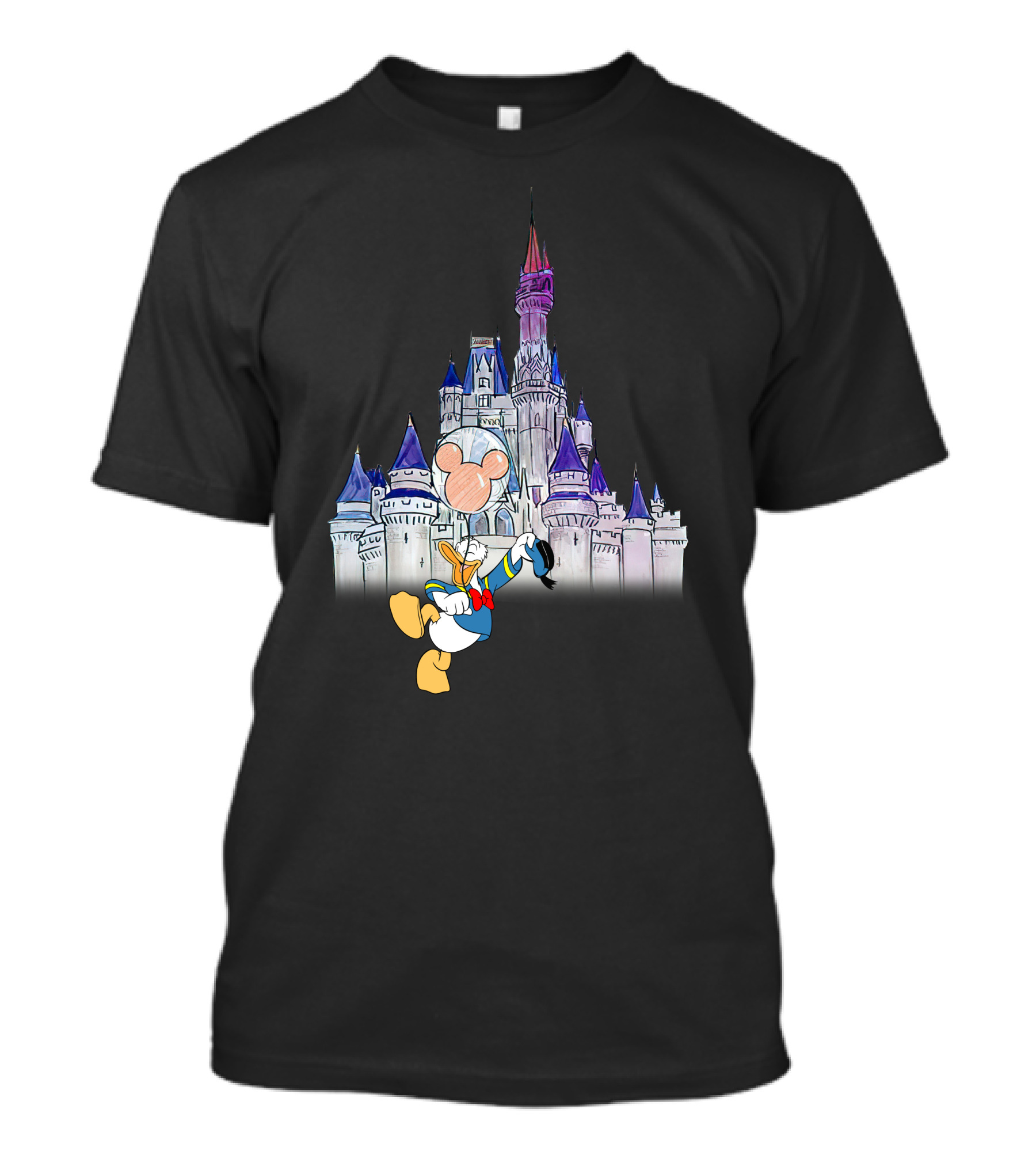 Donald Castle Mickey Balloon T-Shirt