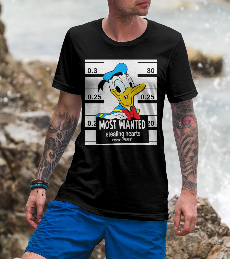 Most Wanted Stealing Hearts Donald Case No. 2568964 T-Shirt