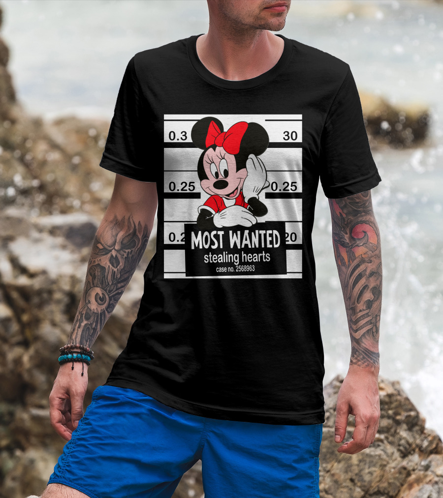 Minnie Most Wanted Stealing Hearts Case No. 2568963 T-Shirt
